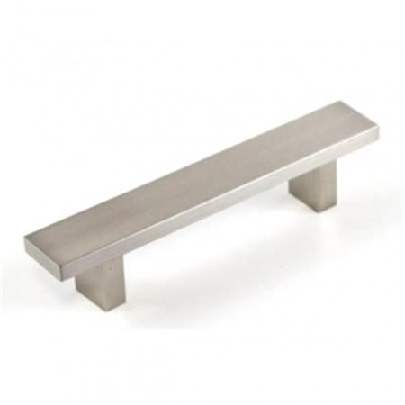 Contempo Living Contempo Living WCLW-6 6 in. Rectangular Aluminum Anodizing Stainless Steel Brushed Nickel Kitchen Cabinet Handle WCLW-6